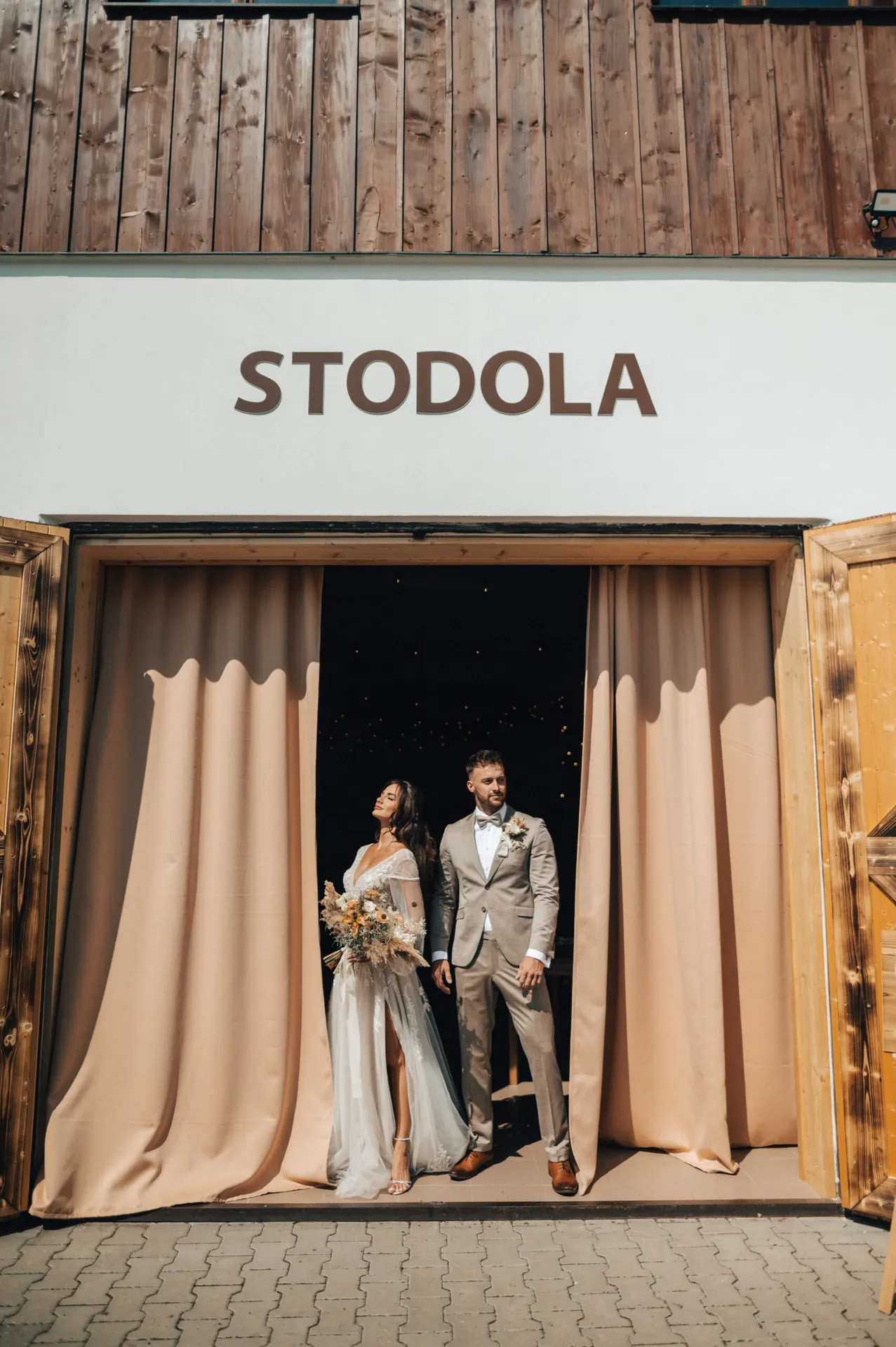 Svatební okamžik na Osadě Ošíkov