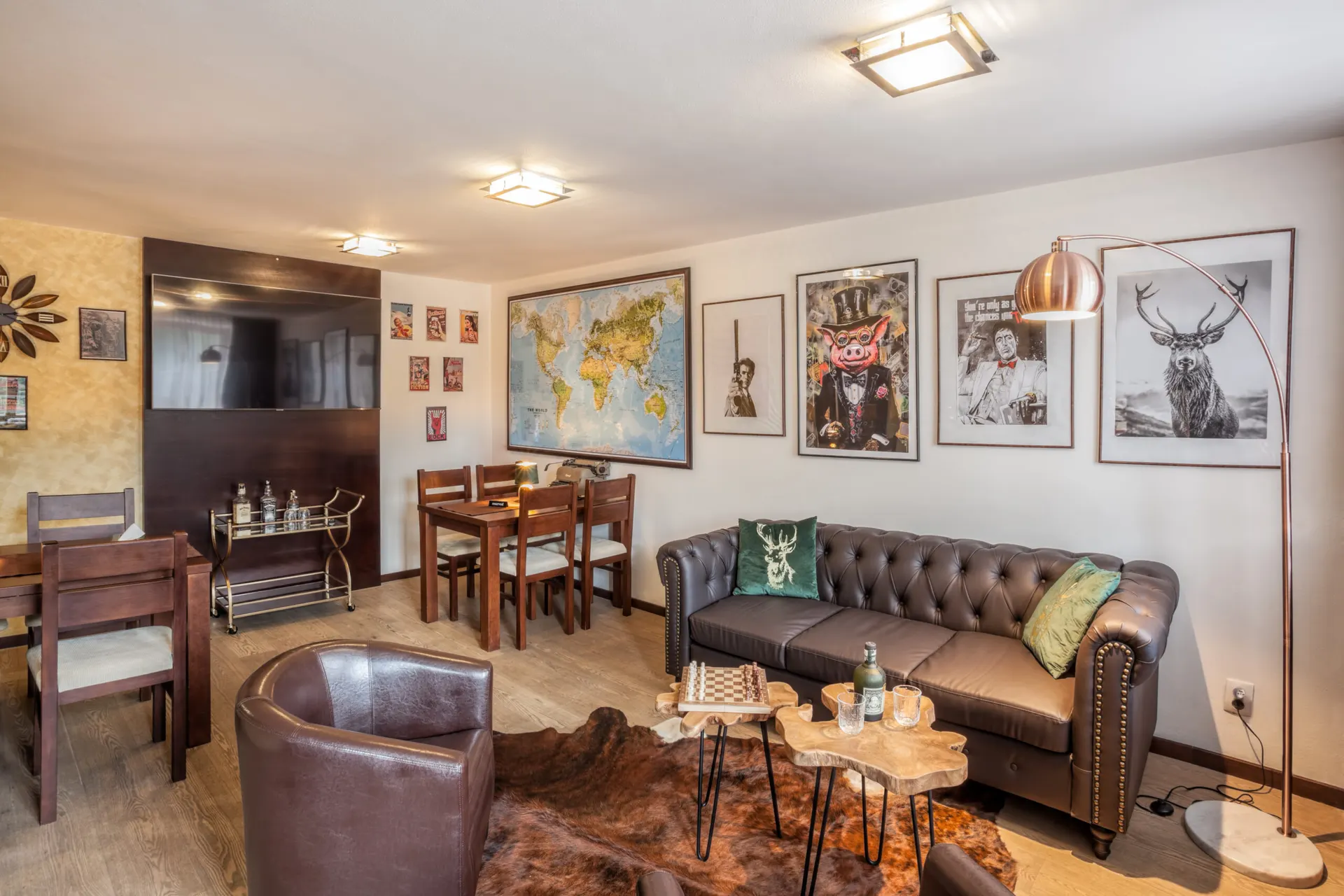 Obývací část apartmá